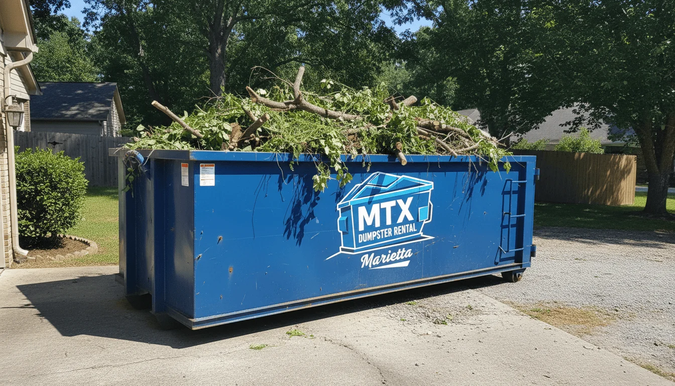 Yard Waste Dumpster Rental Marietta GA-img
